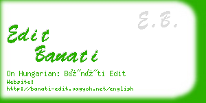 edit banati business card